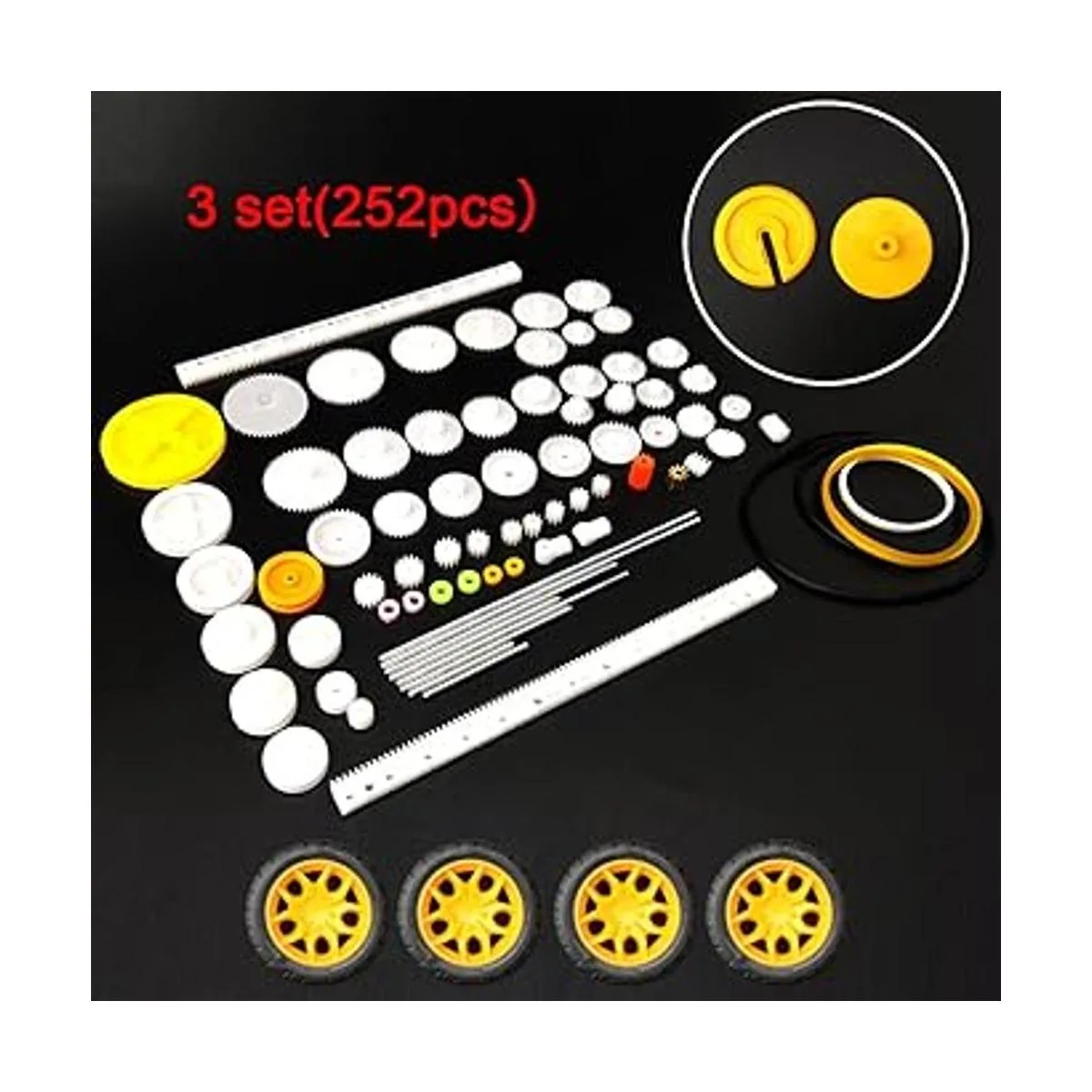 EUDAX Juego de 18 motores de CC mini motor eléctrico de_3