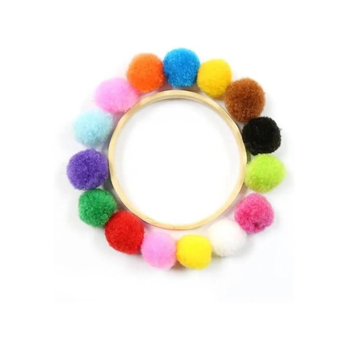 Caydo 400 piezas 300 pompones surtidos de 1 pulgada con_4