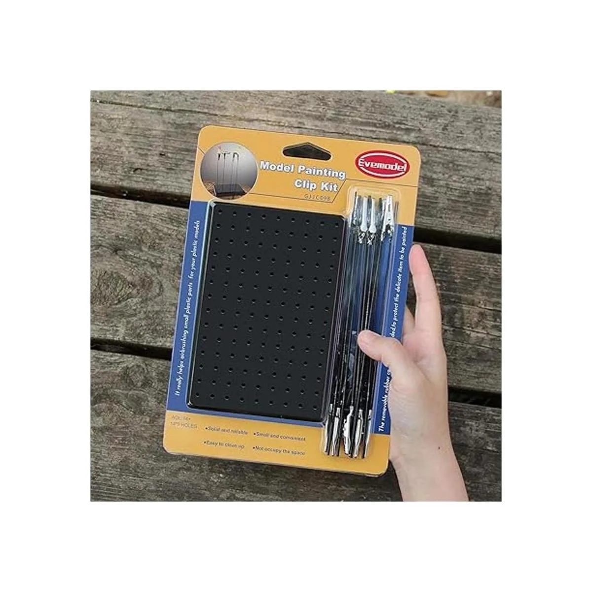 GJJC09B Juego de 1 base de soporte de pintura y 20 piezas_7