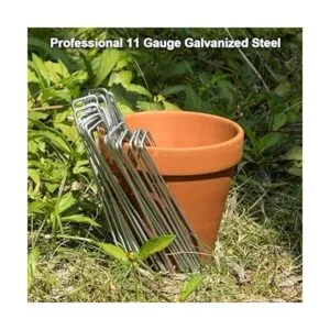 Amagabeli Estacas de jardín galvanizadas de 6 pulgadas_3