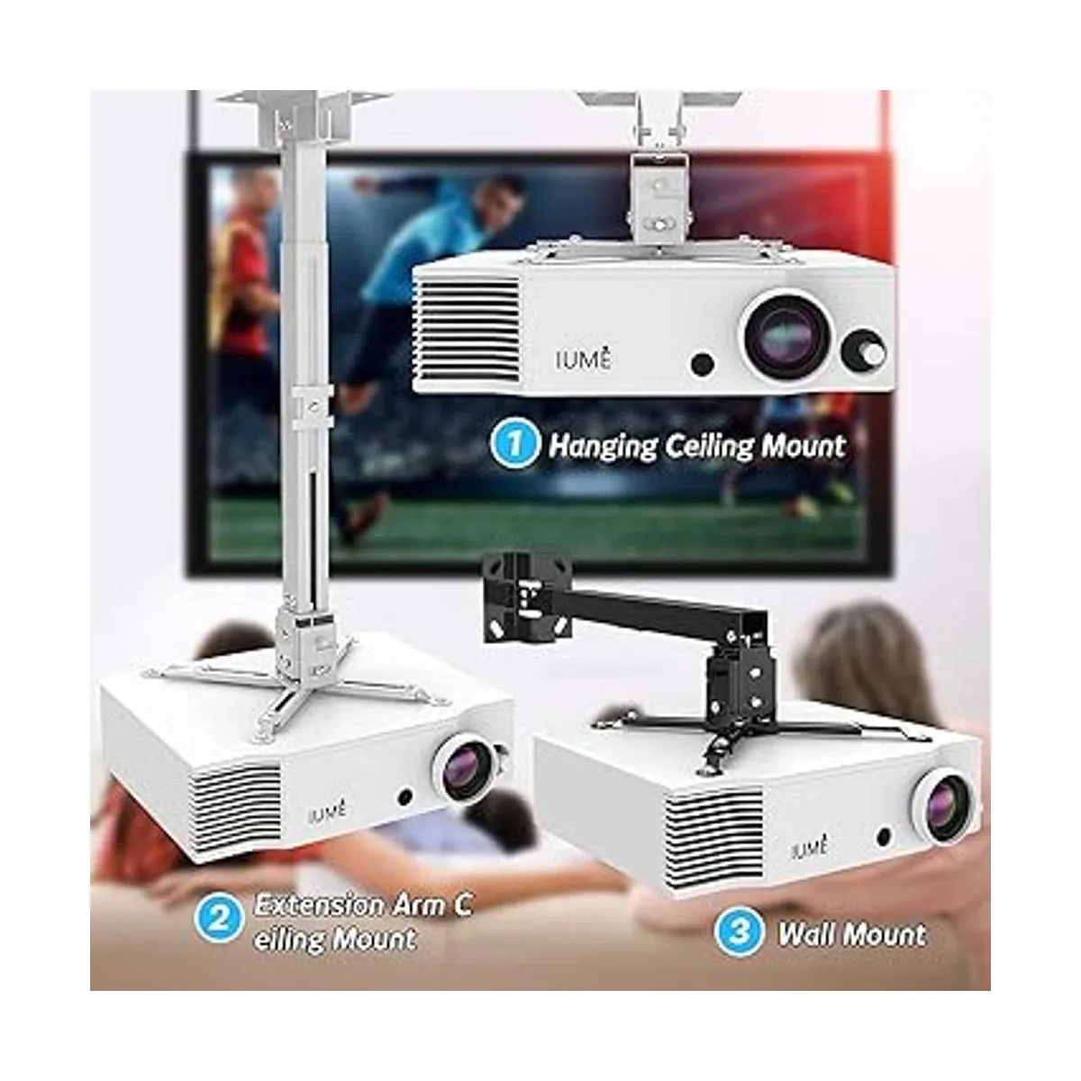 Soporte de proyector blanco soporte de proyección de_4