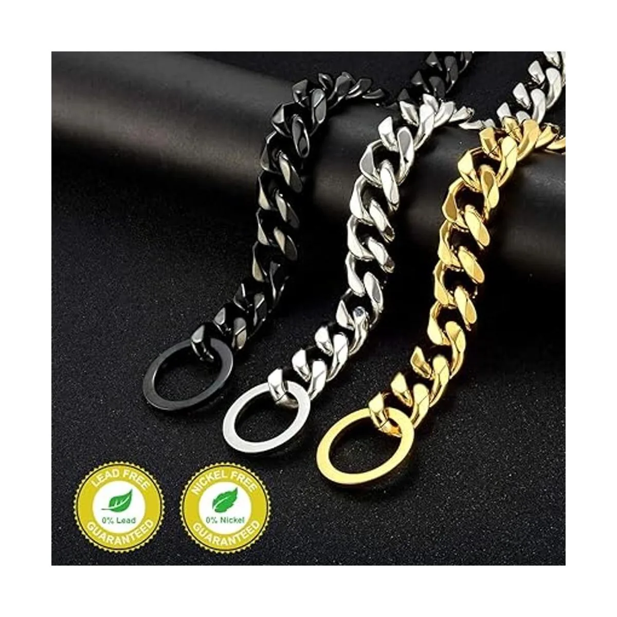 GZMZC Collar de cadena para perro oro de 18 quilates_3