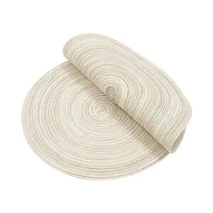 SHACOS Manteles individuales redondos trenzados de 15.0_2