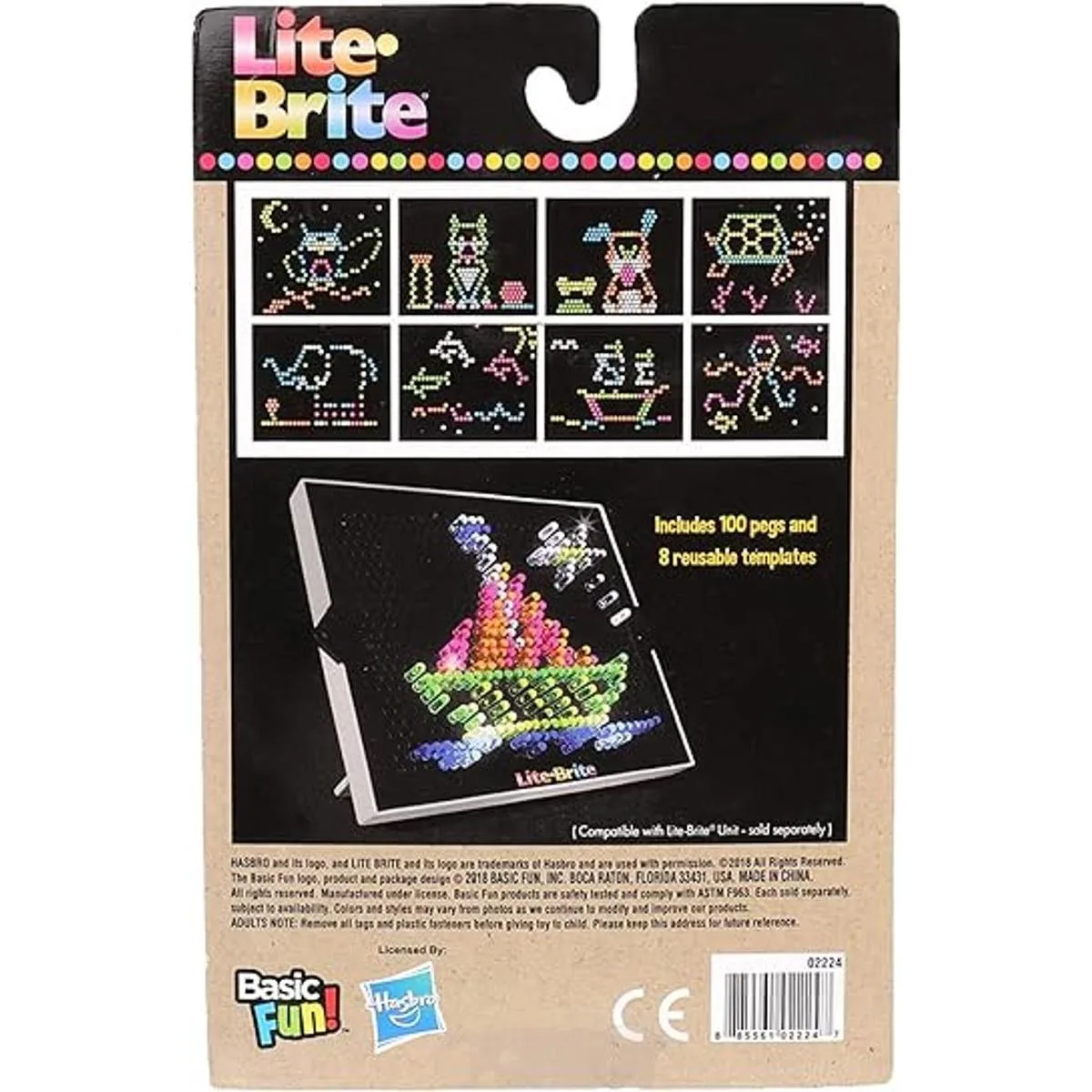 Lite Brite Paquete de repuesto para clavijas y plantillas_2