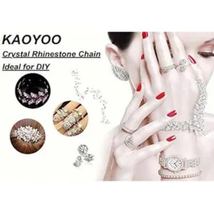 KAOYOO 5 yardas de diamantes de imitación de circonita de_4