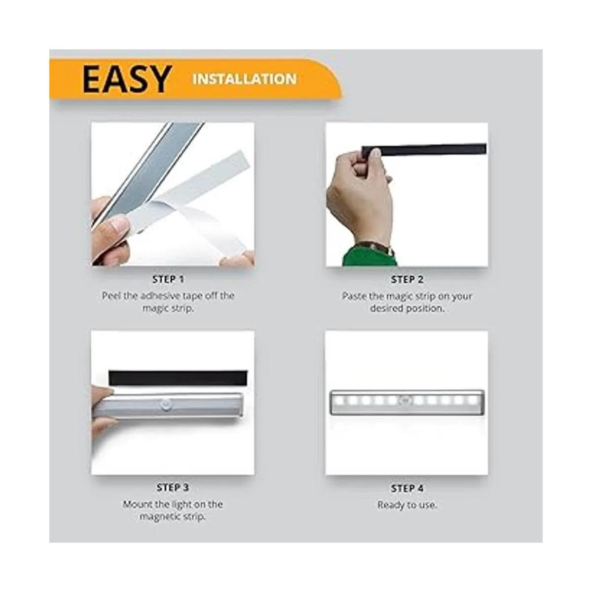 PeakPlus Luz LED con sensor de movimiento luces LED que_2