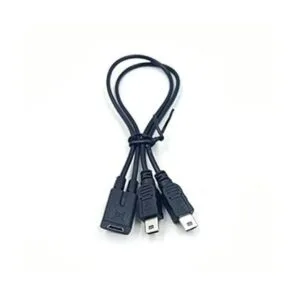 Cable divisor mini USB 1 a 2 Y Haokiang 1 pies11.8 in_4