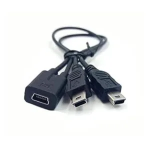 Cable divisor mini USB 1 a 2 Y Haokiang 1 pies11.8 in_3
