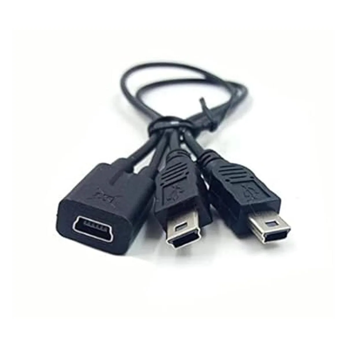 Cable divisor mini USB 1 a 2 Y Haokiang 1 pies11.8 in_3
