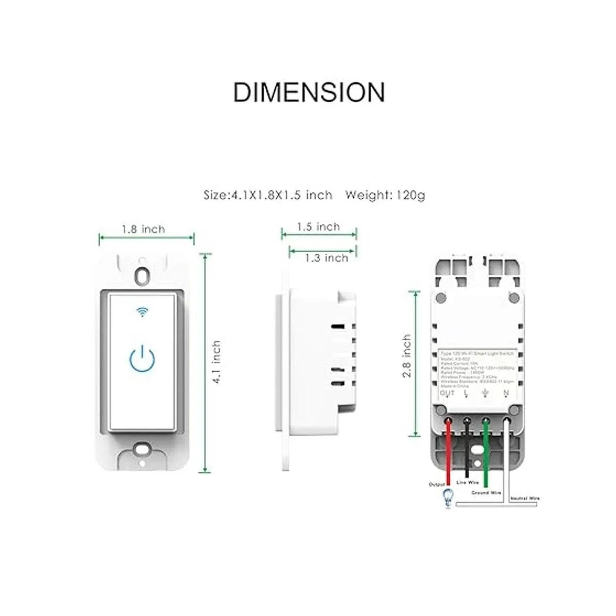 Interruptor inteligente Wifi interruptor de luz Wifi_6