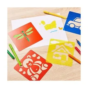 Plantillas de dibujo paquete de 54 plantillas de plástico_3