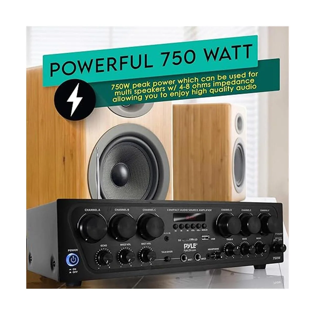 Pyle PTA62BT.5 Sistema de amplificador de audio Bluetooth_4