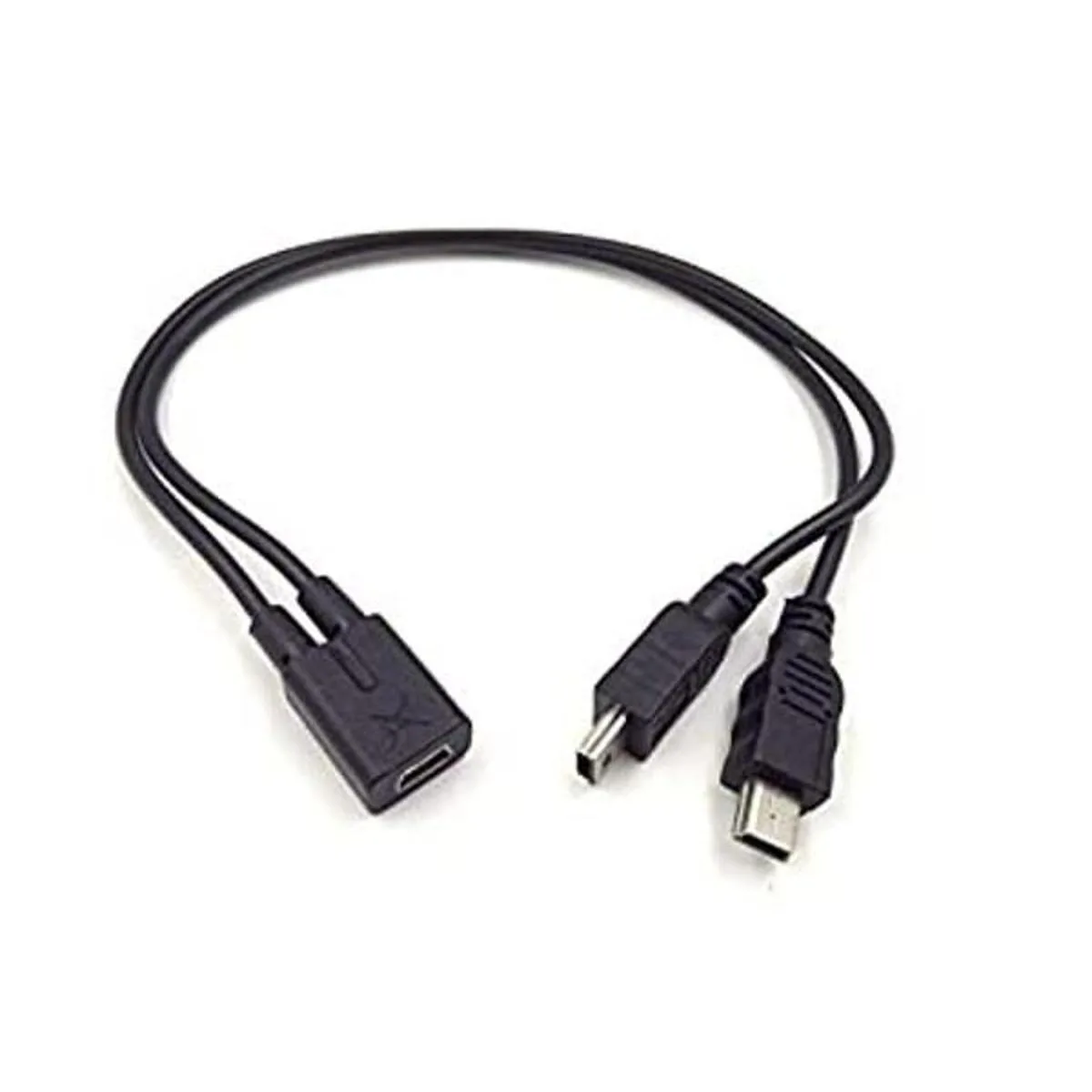 Cable divisor mini USB 1 a 2 Y Haokiang 1 pies11.8 in_1