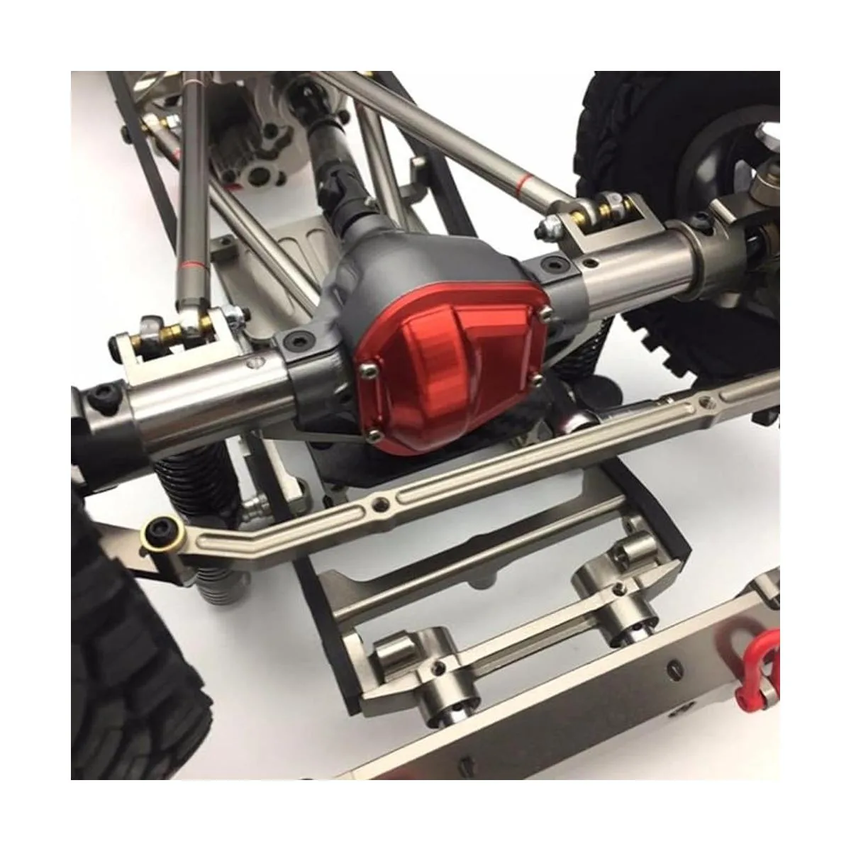 Eje delantero y trasero de aluminio para 110 RC Rock_3