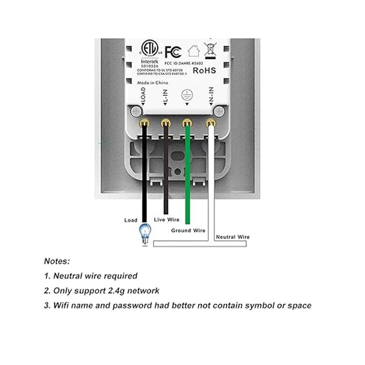 Interruptor inteligente Wifi interruptor de luz Wifi_7