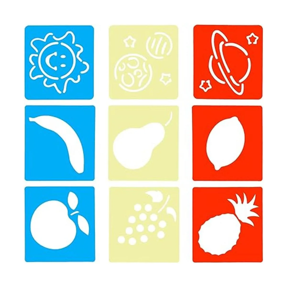 Plantillas de dibujo paquete de 54 plantillas de plástico_5