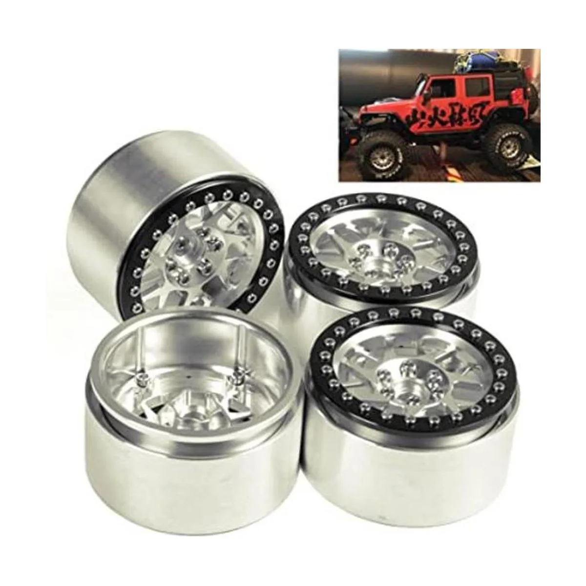 4 llantas de aleación de 22 con casquillos para 110 RC_1