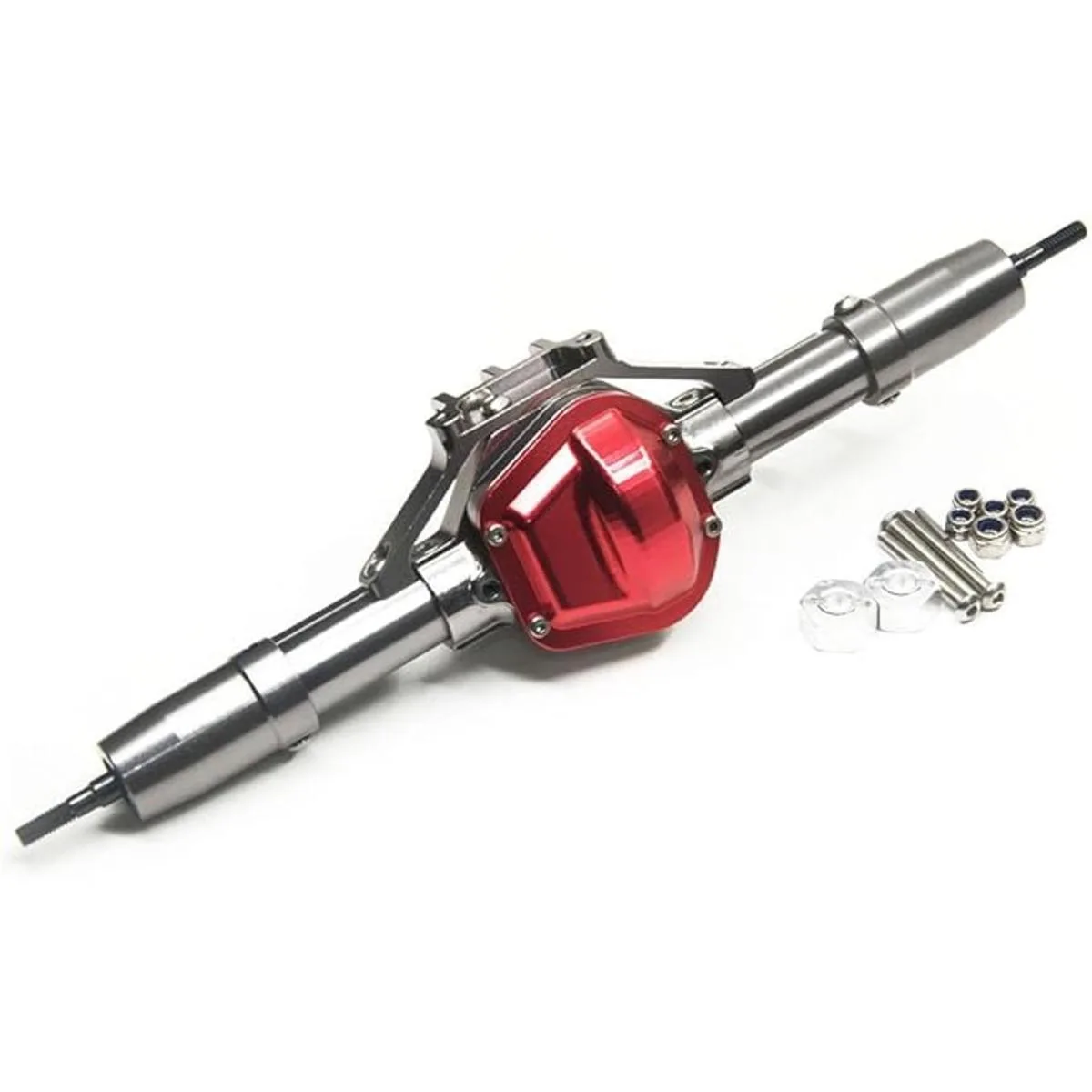 Eje delantero y trasero de aluminio para 110 RC Rock_1