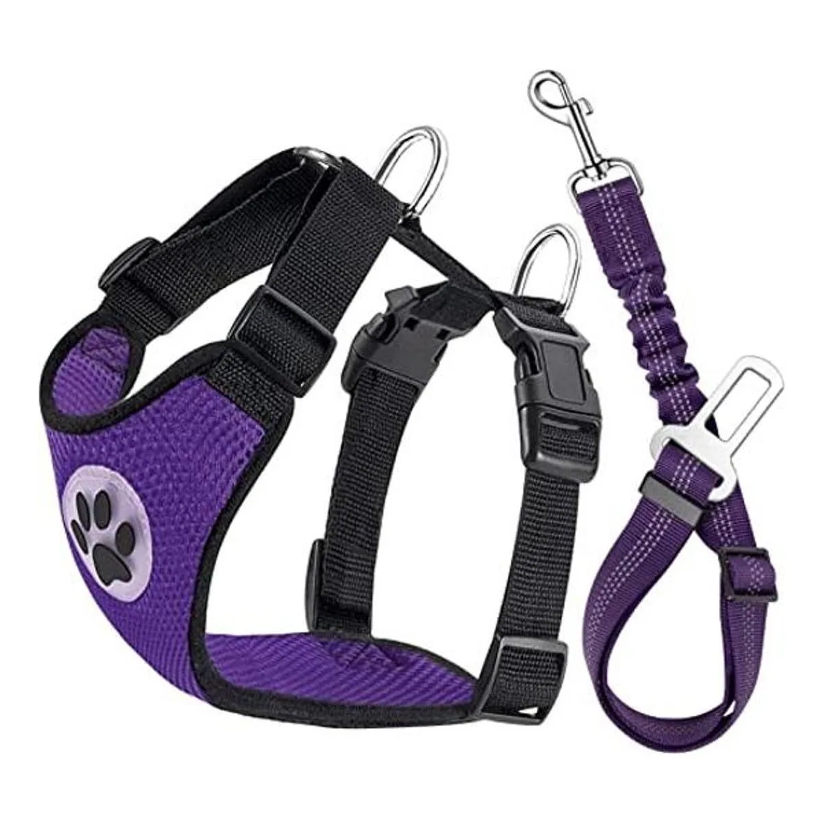 Lukovee arnés de seguridad para perro con cinturón de_1