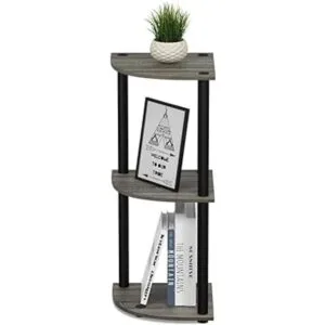 Furinno TurnnTube Estantería esquinera de 3 niveles_4