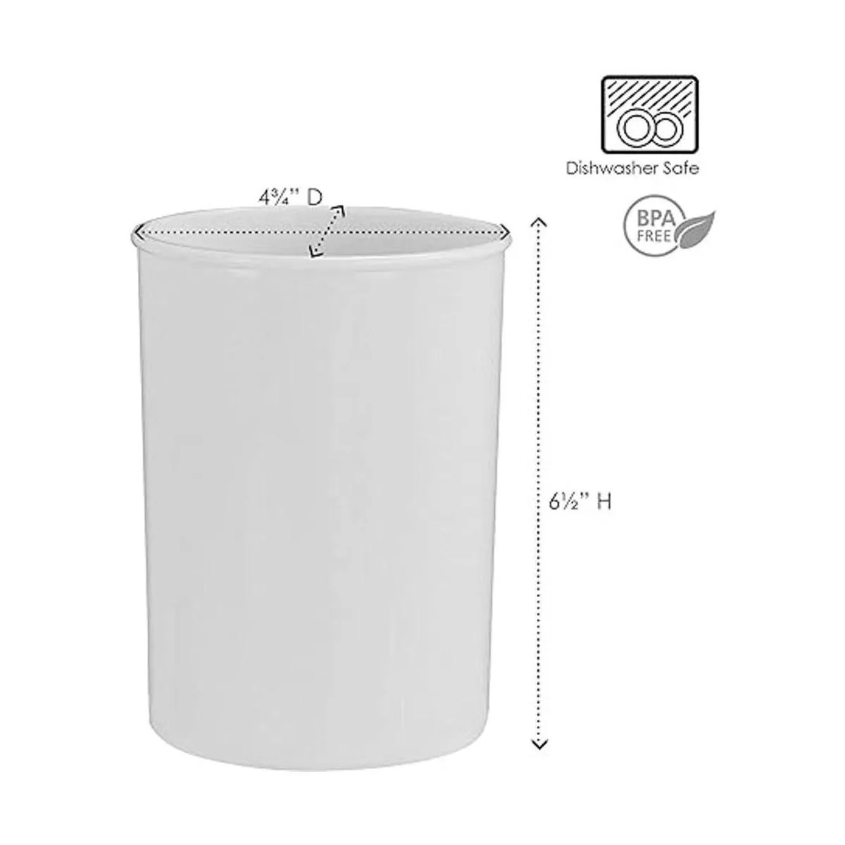 Reston Lloyd Tarro para utensilios plástico color rosa_5