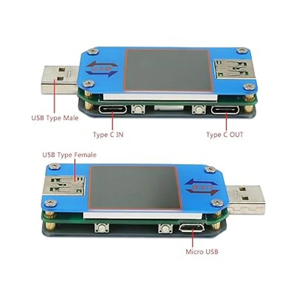 DROK Multímetro digital USB 2.0 multifuncional voltaje_4