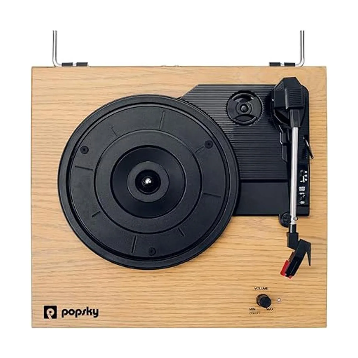 Popsky tocadiscos vintage de 3 velocidades Bluetooth con_2
