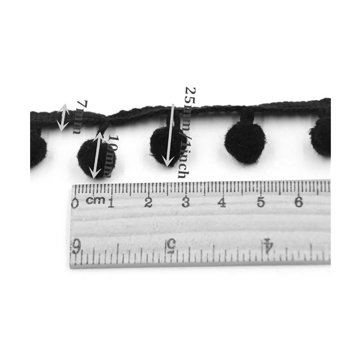 Cinta de costura bordada con borlas de encaje para_2