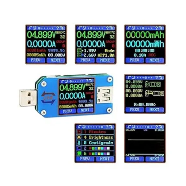 DROK Multímetro digital USB 2.0 multifuncional voltaje_3