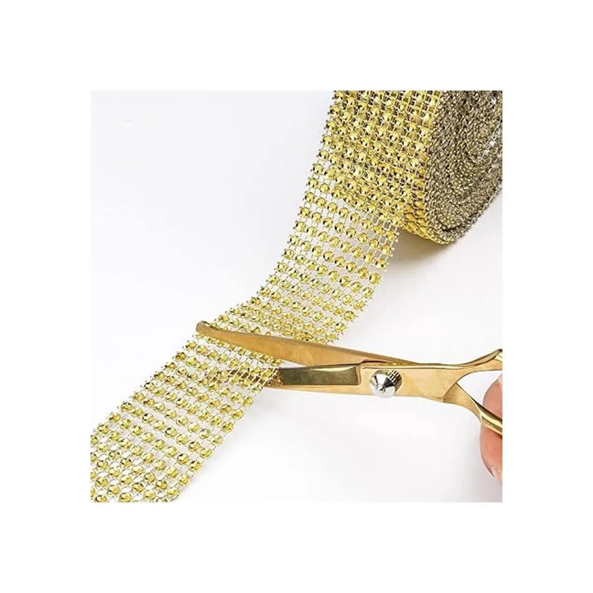 BTSDhome Cinta dorada con diamantes de imitación de 2_4