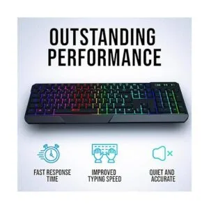 KLIM Chroma Teclado inalámbrico para juegos RGB versión_4