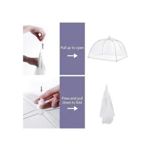 FOOEN Paquete de 6 fundas de malla para picnic al aire_4