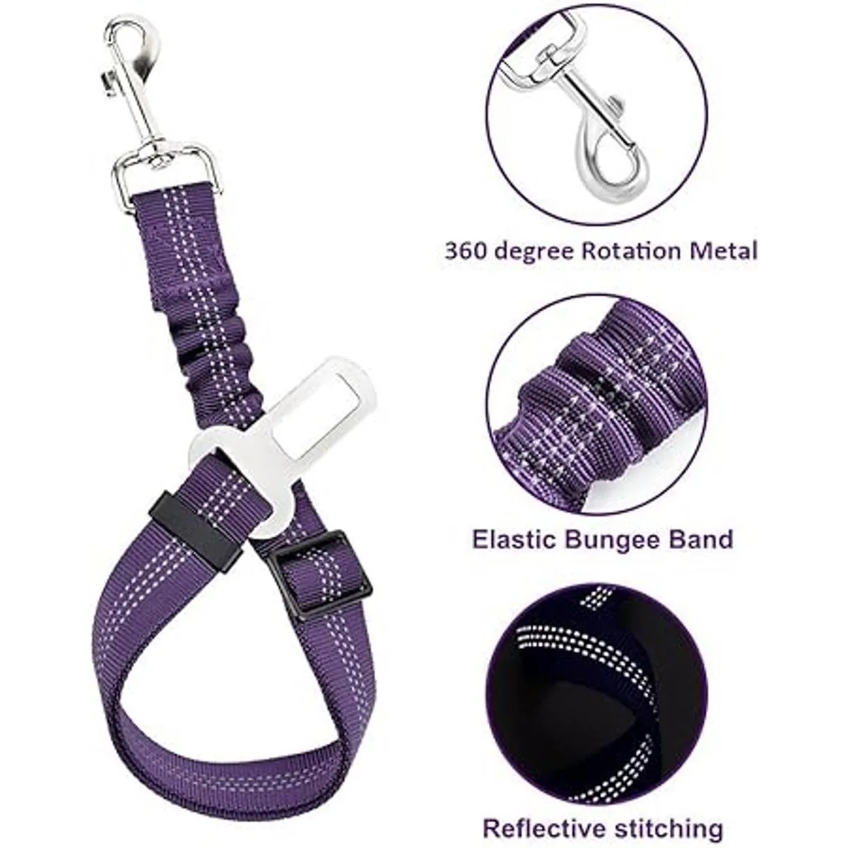 Lukovee arnés de seguridad para perro con cinturón de_4
