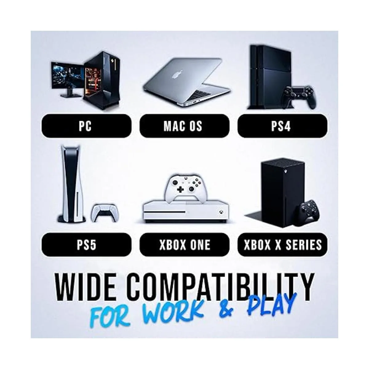 KLIM Chroma Teclado inalámbrico para juegos RGB versión_6