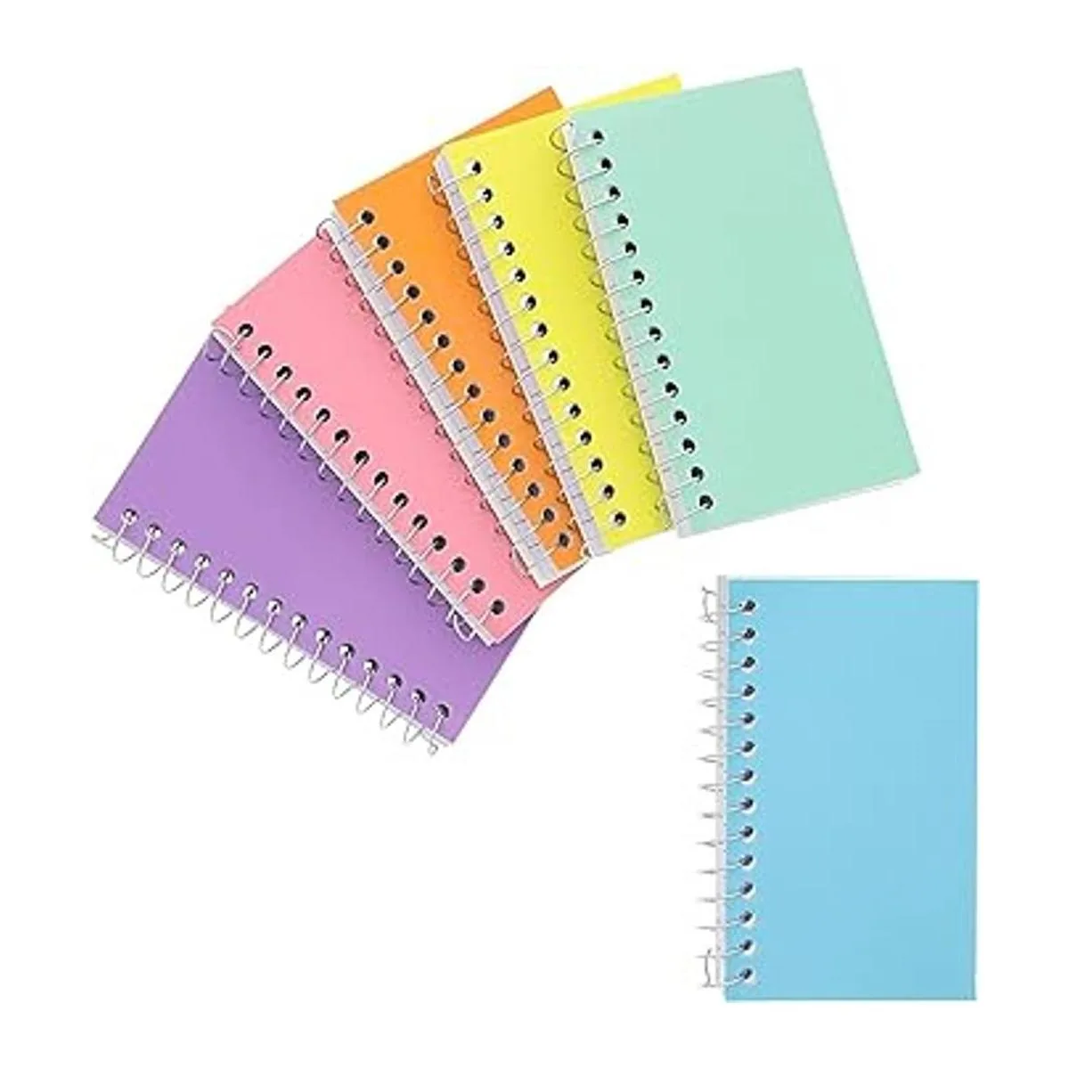 Juego de 12 cuadernos de bolsillo en espiral cuadernos de_5