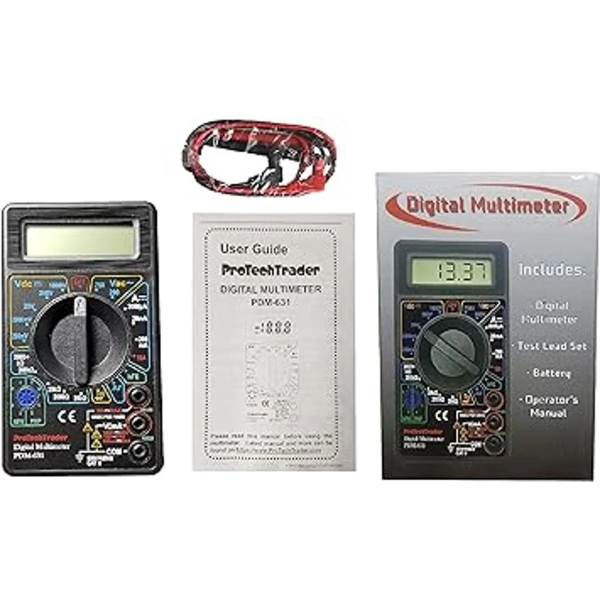Basic Digital Multimeter with 7 Test Functions AC DC_2