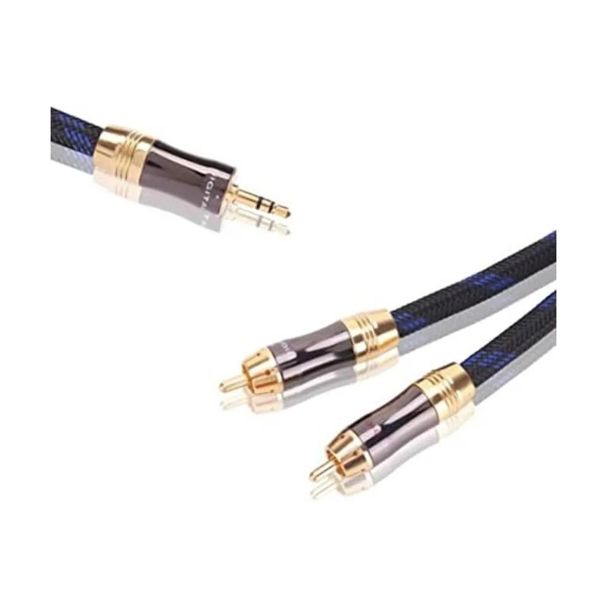 KUYIOHIFI Cable adaptador de audio de 0.138 in AUX a 2 RCA_1