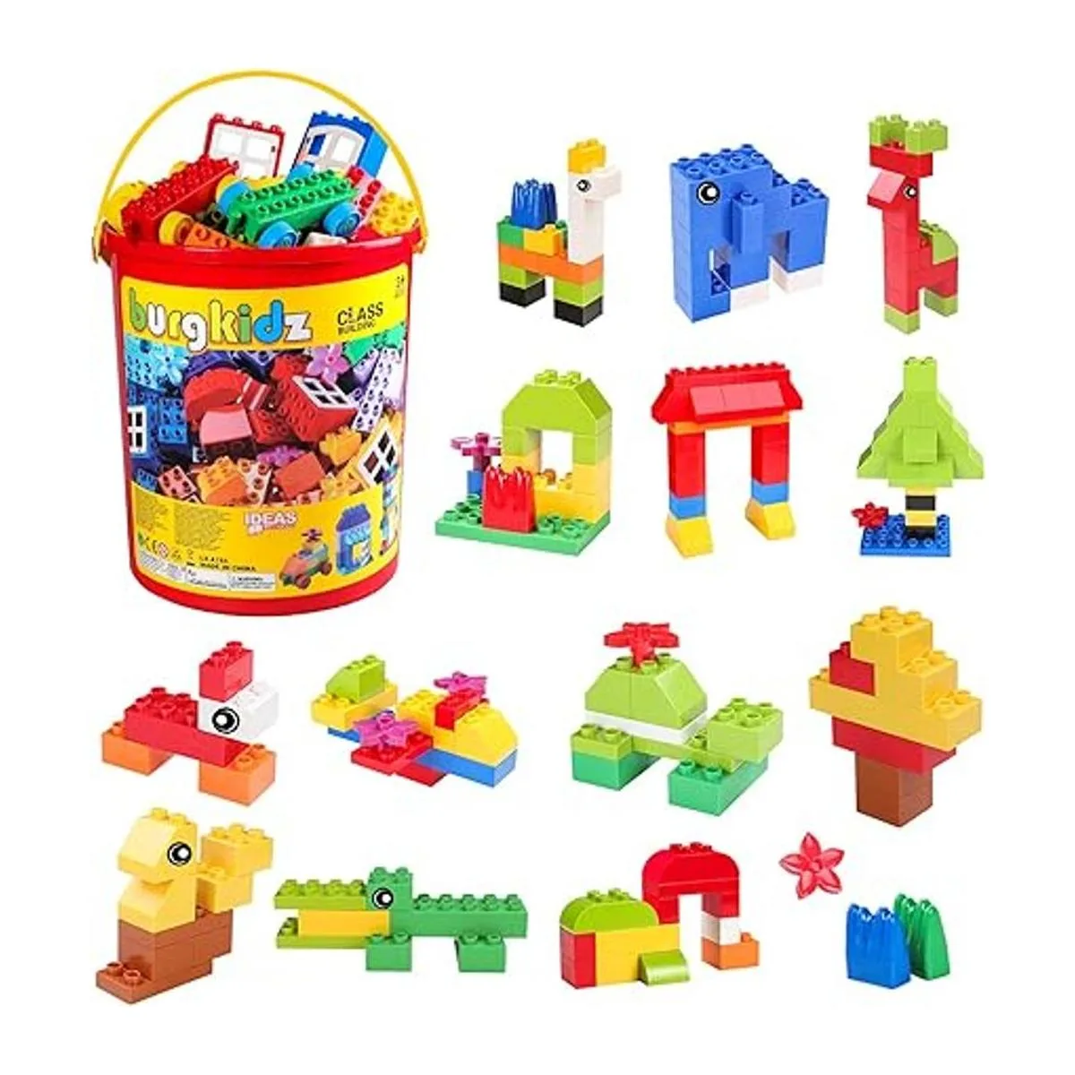 Juego de bloques de construcción grandes 214 piezas de_2