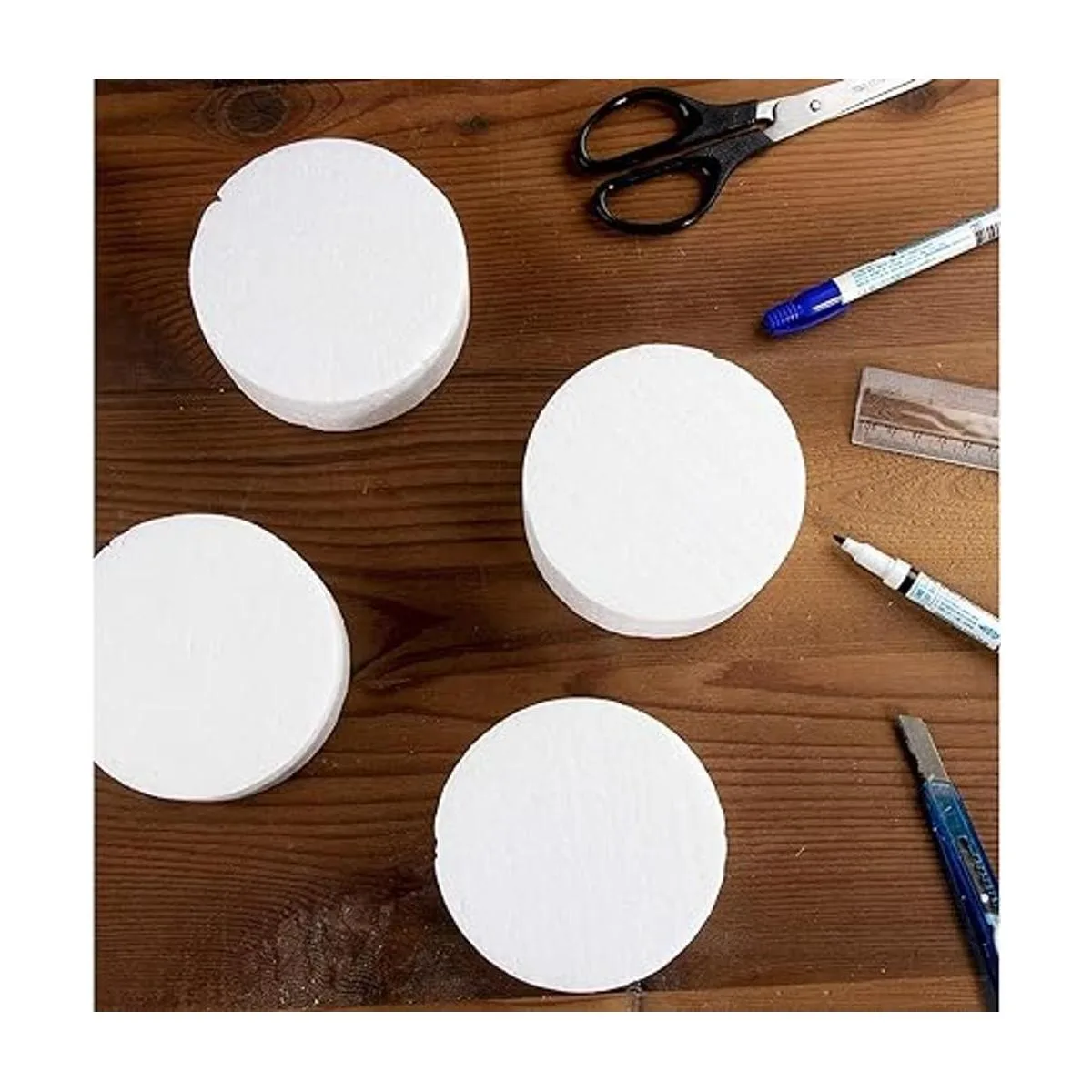 Círculos de espuma para manualidades 4 x 4 x 2 pulgadas_3