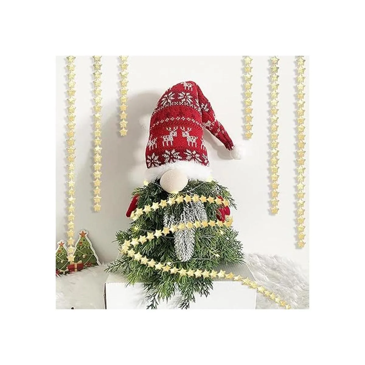 Honbay 1 rollo de adornos de cinta de poliéster brillante_6