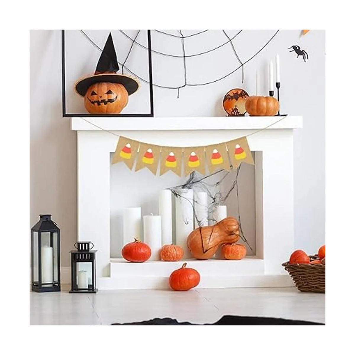 Bandera de yute de arpillera de caramelo de maíz de otoño_2