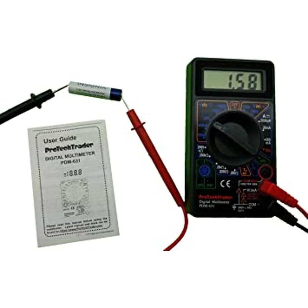 Basic Digital Multimeter with 7 Test Functions AC DC_1