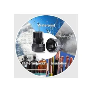 Surtido de prensaestopas de nailon IP68 impermeable con_5