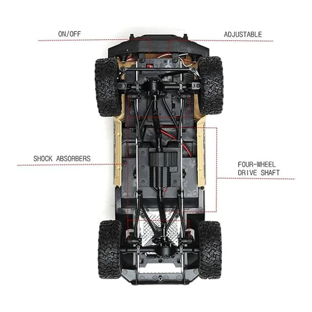 Camiones RC Rock Crawler WPL C24 RTR 116 color azul con_6