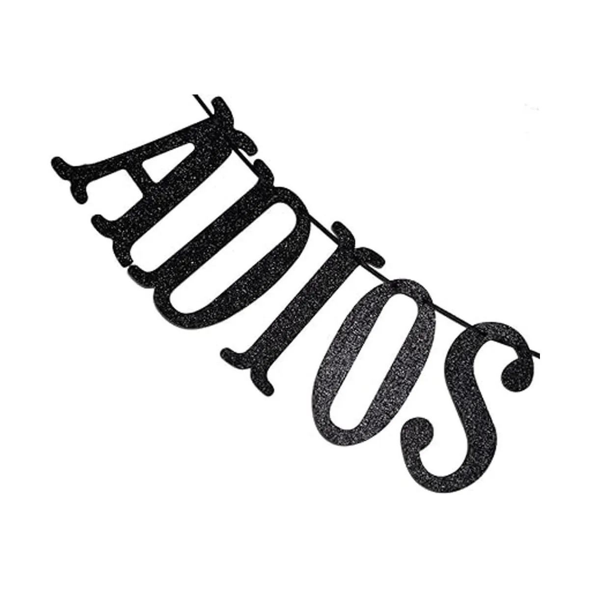 Adios Bitchachos Banner con purpurina negra para ir a la_5