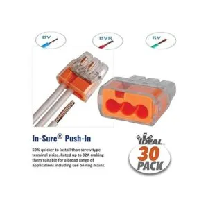 30 unidades Ideal inSure 3 puertos 33 naranja sin_2