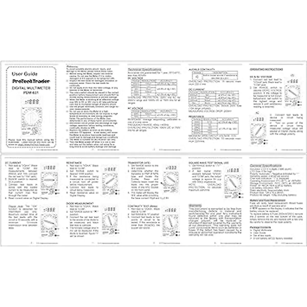 Basic Digital Multimeter with 7 Test Functions AC DC_3