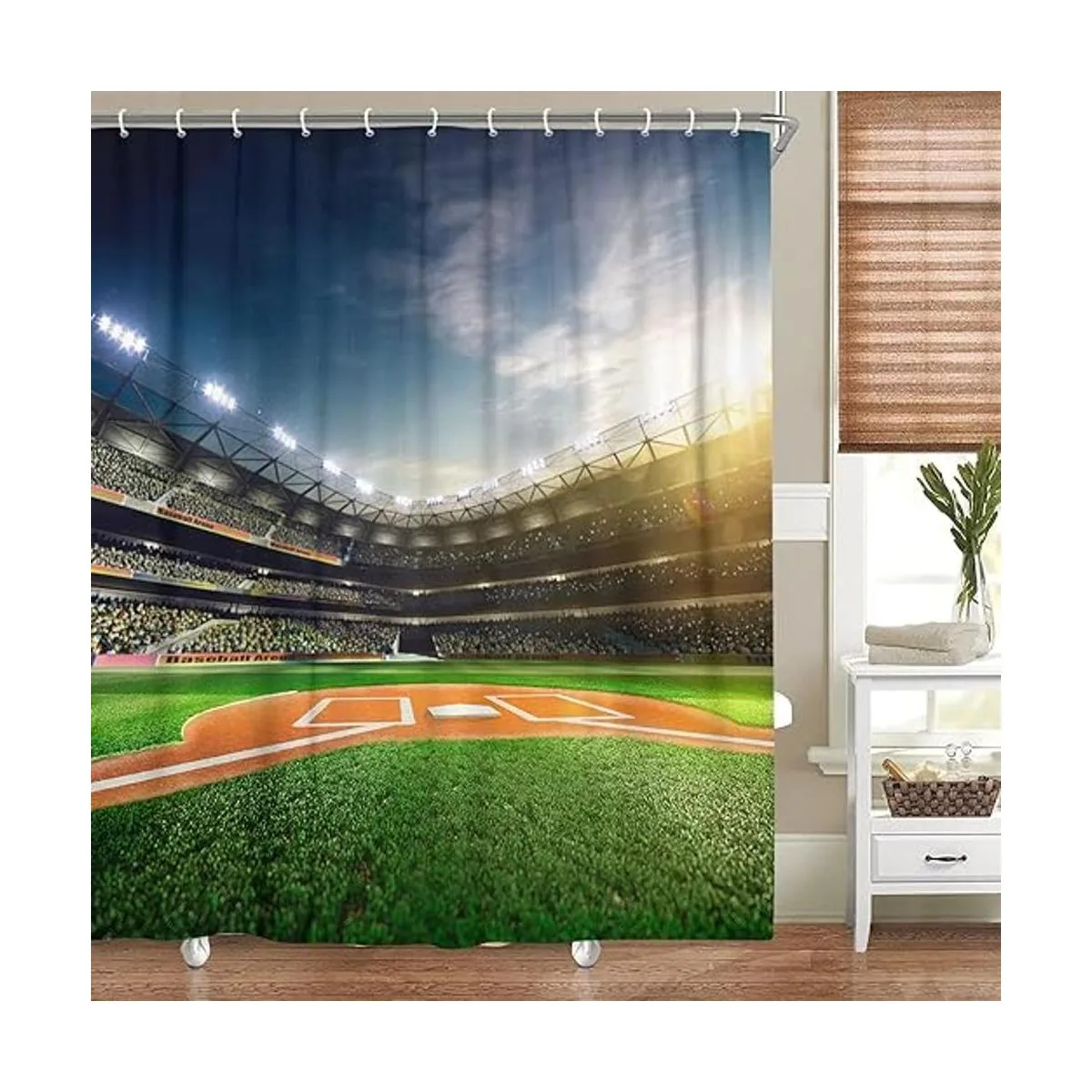 DYNH Cortina de ducha de campo deportivo profesional de_1