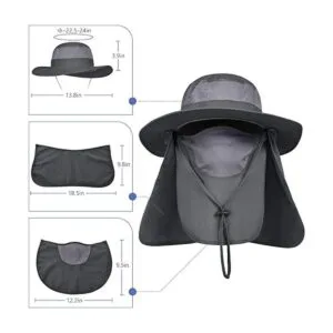 LCZTN Sombrero de protección solar de ala ancha sombrero_3