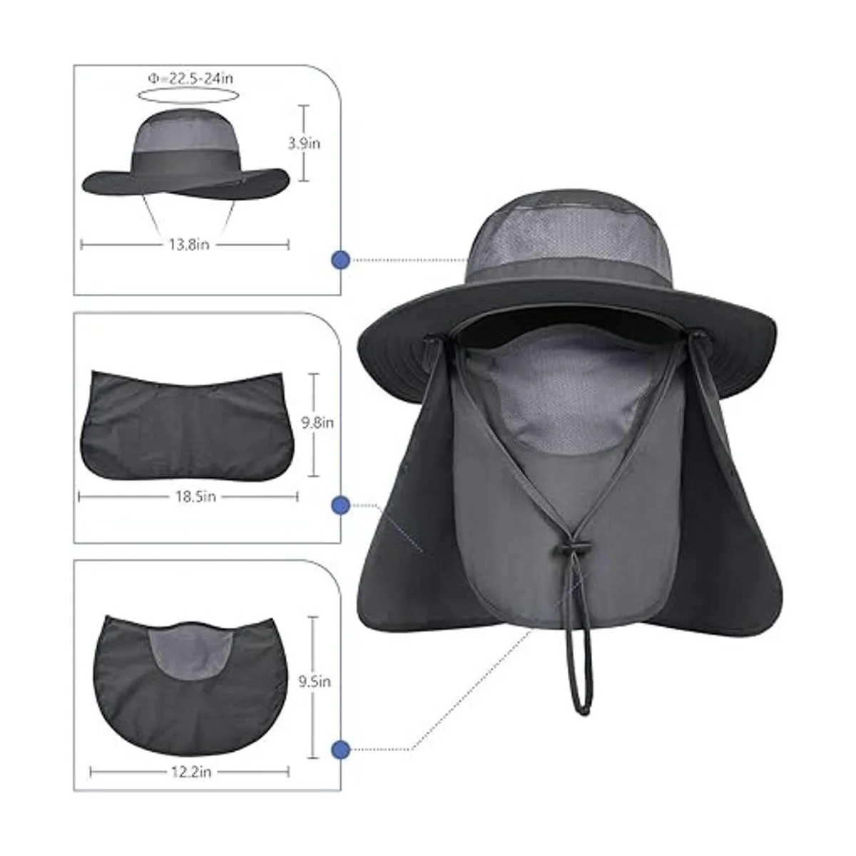 LCZTN Sombrero de protección solar de ala ancha sombrero_3